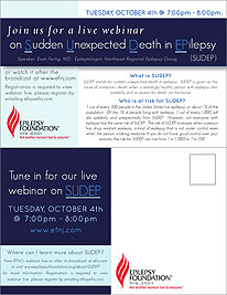 SUDEP - Webinar offered by the Epilepsy Foundation of New Jersey