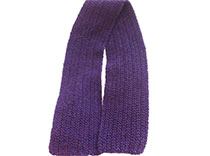 Epilepsy doesn't stand a chance against this purple scarf!
