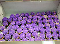 Purple cupcakes donated for Epilepsy Day