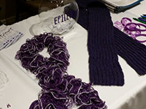 Purple epilepsy awareness scarves 