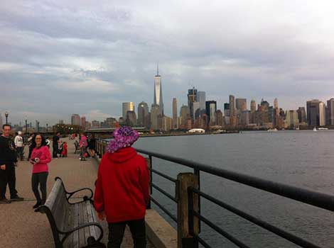 NYC skyline as seen from the epilepsy walk