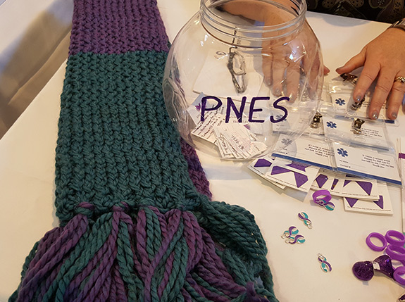 PNES official colors: purple and teal