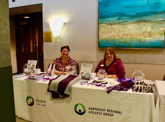 Kim and Bridget ran the information booth at the 2018 epilepsy conference