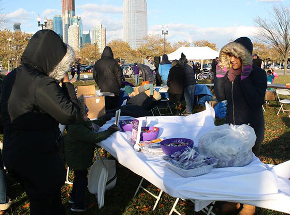 Northeast Regional Epilepsy Group  booth withstood the cold