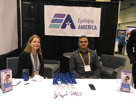 Epilepsy America booth at AES