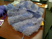 The newest beauty from the epilepsy knitting club