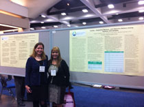 Drs. Bonfina and Myers presenting their epilepsy research at AES 2012