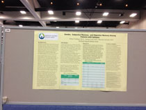 Dr. Rob Trobliger's scientific poster on memory in epilepsy