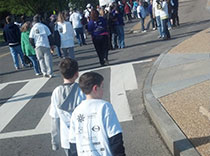 Kids walking for epilepsy foundation in DC